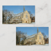 ハーバーズチャペルで冬にグローブシティカレッジ 名刺 (正面/裏面)