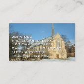 ハーバーズチャペルで冬にグローブシティカレッジ 名刺 (正面)