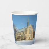 ハーバーズチャペルで冬にグローブシティカレッジ 紙コップ (裏面)