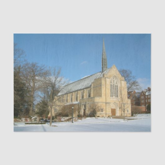 ハーバーズチャペルで冬にグローブシティカレッジ 薄葉紙 (正面)