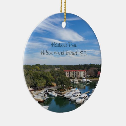 ハーバータウンヒルトンヘッドアイランドサウスカロライナ セラミックオーナメント (右)