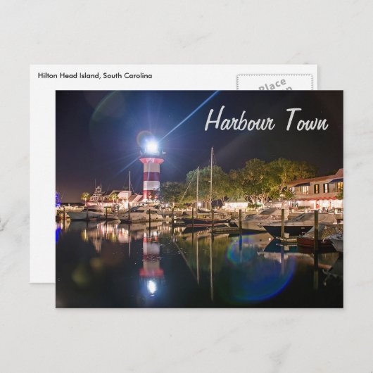 ハーバータウンヒルトンヘッドハガキ ポストカード (正面/裏面)