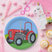 ハーバートトラクター ペーパープレート (パーティー)
