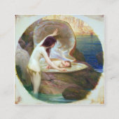 ハーバート・ジェームス・ドレーパー – アウォーターベビー1900 スクエア名刺 (正面)