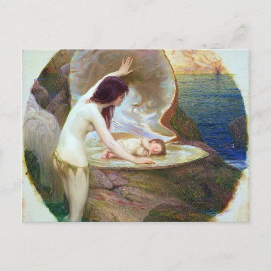 ハーバート・ジェームス・ドレーパー – アウォーターベビー1900 ポストカード (正面)