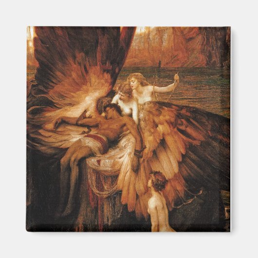 ハーバート・ドレイパーのイカロスを嘆く マグネット (正面)