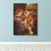 ハーバート・ドレイパー – イカロスの嘆き キャンバスプリント (インサイチュ (ウッドフロア))