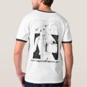 ハーバードビジネス牛ワイシャツ Tシャツ (裏面フル)