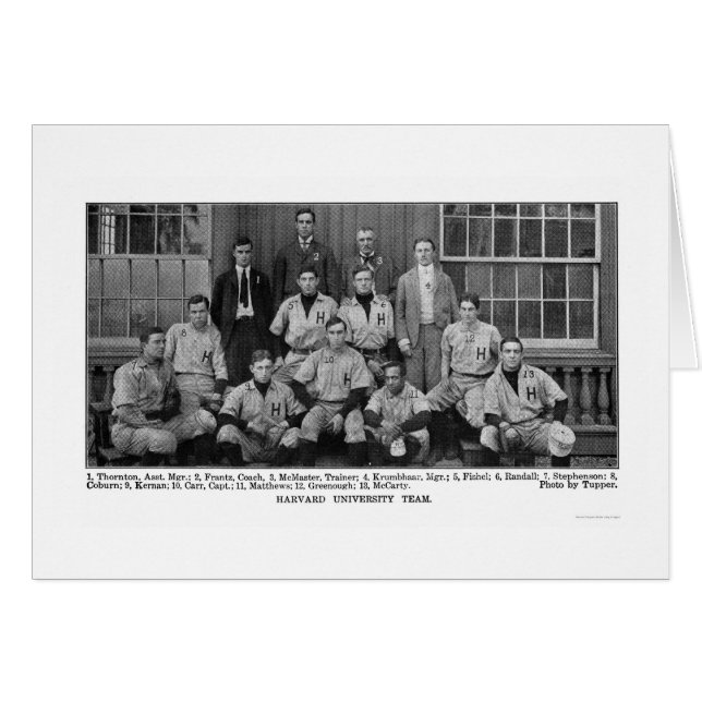 ハーバード野球チーム1904年 (正面横)