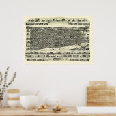 ハーバーヒルMAパノラママップ – 1893 ポスター (キッチン)