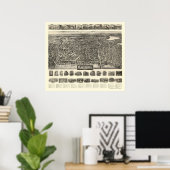 ハーバーヒルMAパノラママップ – 1914 ポスター (ホームオフィス)