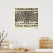 ハーバーヒルMAパノラママップ – 1914 ポスター (キッチン)