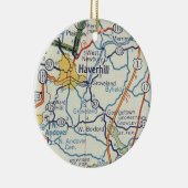 ハーバーヒルMAヴィンテージマップ セラミックオーナメント (右)