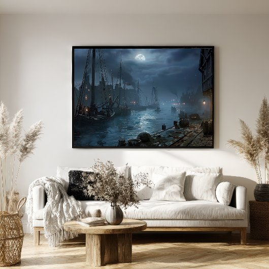 ハーバービクトリアンバイナイト：魚釣り村 ポスター