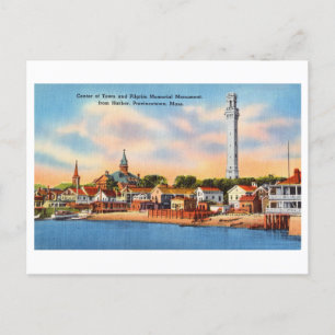 ハーバービュー(マサチューセッツ州の州都ヴィンテージ) ポストカード