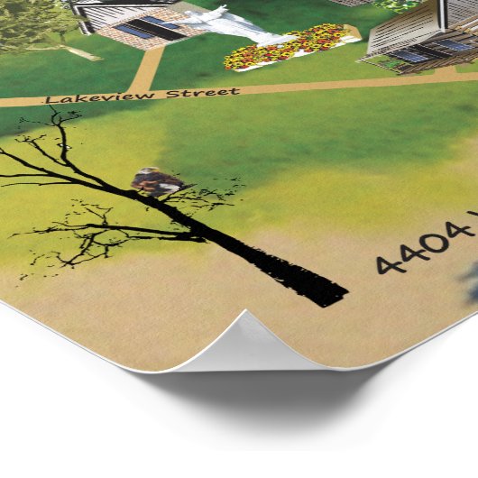 ハーバービレッジミュージアムマップのポスター ポスター (角)