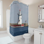 ハーバービーチライトハウスシャワーカーテン シャワーカーテン (インサイチュ)