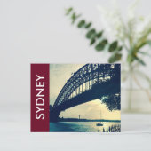 ハーバーブリッジシルエット ポストカード (スタンド正面)