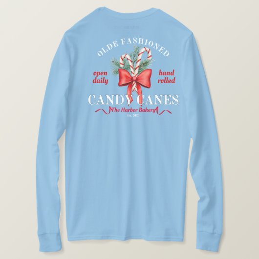 ハーバーベーカリーライトブルー Tシャツ (デザイン裏面)