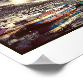 ハーバーボート反射水ハウトベイポスター ポスター (角)