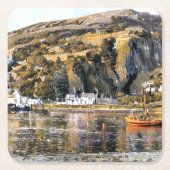 ハーバーマス・ウェールズ スクエアペーパーコースター (正面)