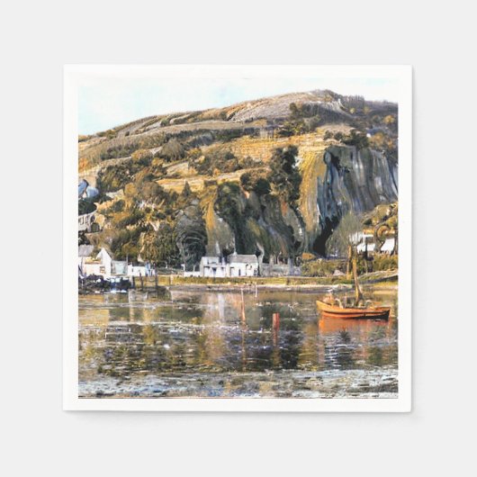 ハーバーマス・ウェールズ スタンダードカクテルナプキン (正面)