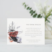 ハーバーヨットシルボートウォーター結婚カラー詳細 エンクロージャーカード (スタンド正面)