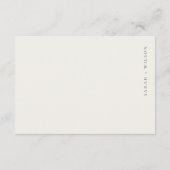 ハーバーヨットセーリングボート水彩結婚式レセプション エンクロージャーカード (裏面)