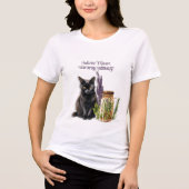 ハーバーリスト黒猫ハーブジャー トライブレンドTシャツ (正面)