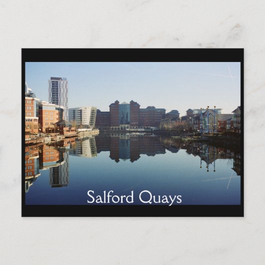 ハーバーリフレクション、Salford Quays ポストカード (正面)