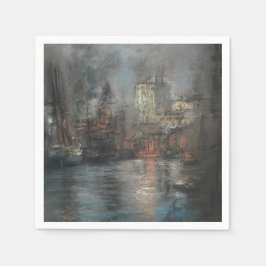 ハーバー忙し（Glenn Cooper Henshaw著） スタンダードカクテルナプキン