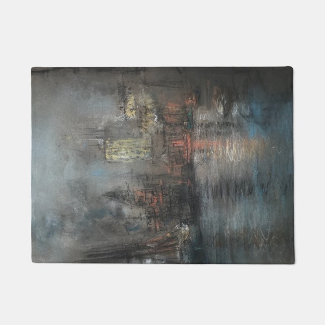 ハーバー忙し（Glenn Cooper Henshaw著） ドアマット (正面)