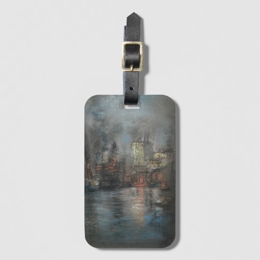 ハーバー忙し（Glenn Cooper Henshaw著） ラゲッジタグ (正面縦)