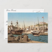 ハーバー,ネープル,イタリアヴィンテージフォトクロム ポストカード (正面/裏面)