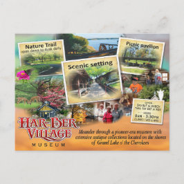 ハーバー・ビレッジ・ミュージアムのモノクロ写真のポストカード ポストカード