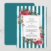 ハーバー ブルー ウェディング 招待状 (正面/裏面)