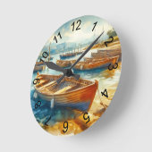 ハーバー ラウンド壁時計 (傾斜)