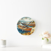 ハーバー ラウンド壁時計 (ホーム)