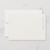 ハーバ素朴ーヨットセーリングボートウォーター結婚カラー 出欠カード (裏面)