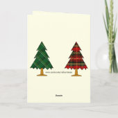 ハーパーのクリスマスフォールディング カード (裏面)