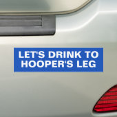 ハーパーの脚を祝して乾杯 バンパーステッカー (車上)