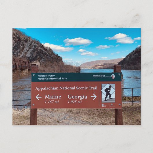 ハーパーズフェリーアパラチアン航路はがき ポストカード (正面)
