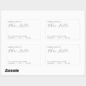 ハーパーチャイラテスタイルマットキャンドルラベル 長方形シール (シート)