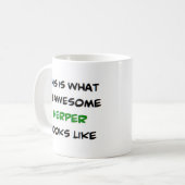 ハーパー素晴らし。 コーヒーマグカップ (正面左)