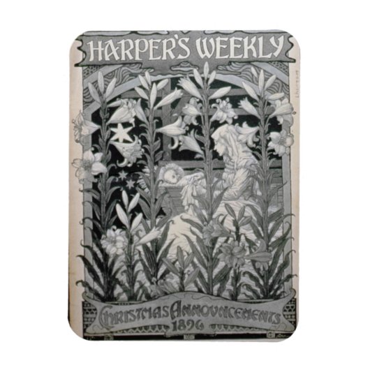 'ハーパー's Weekly', Christmas Announcements 1896 (l マグネット (縦)