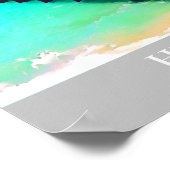 ハービーベイクイーンズランドオーストラリア海のヴィンテージ旅行 ポスター (角)