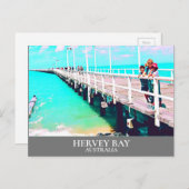 ハービーベイクイーンズランドシーオーストラリアビンテージトラベル ポストカード (正面/裏面)