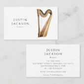 ハーピストパフォーマー音楽先生 名刺 (正面/裏面)