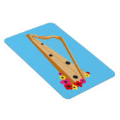 ハーピストフローラハープかわいらし マグネット (右側)