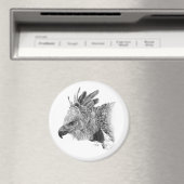 ハーピーイーグルスケッチ マグネット (インサイチュ (食洗機))